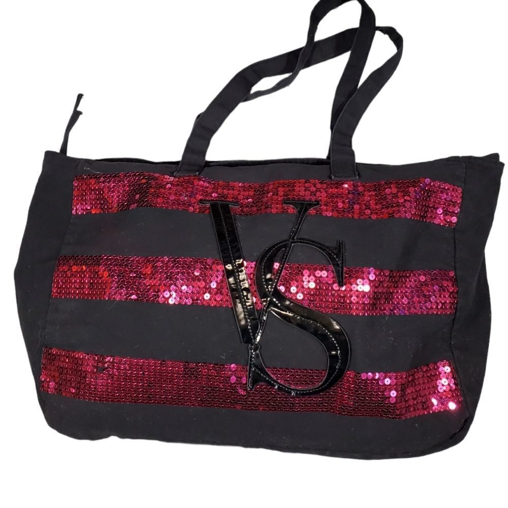 VICTORIAS SECRET sequined weekend bag